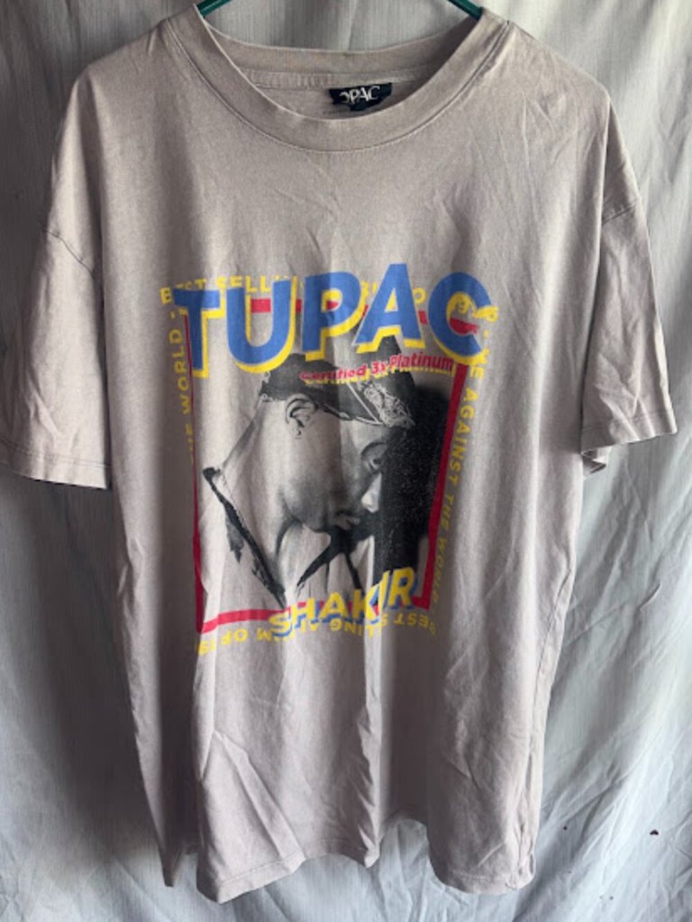 Tupac Shakur Graphic Oversized T-Shirt Size Large